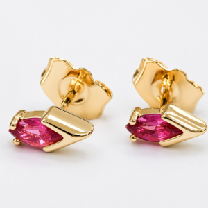 Aros Fucsia Glam Punto de luz