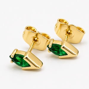 Aros Esmeralda Elegance Punto de luz